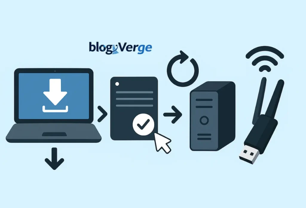 how to install the netgear a7000 driver