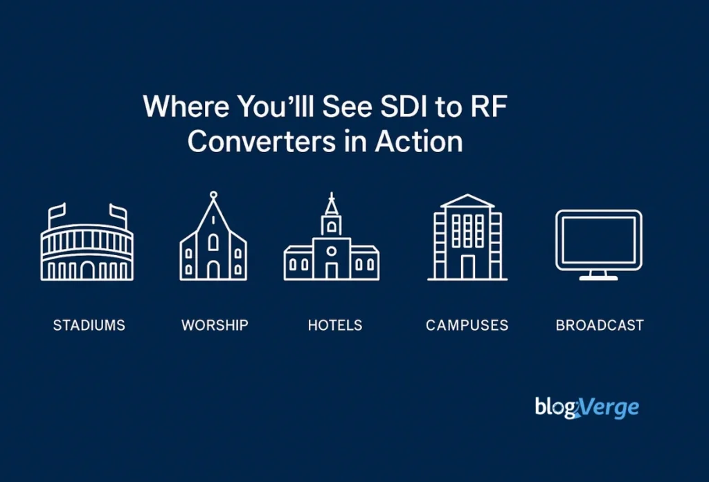 SDI to RF Converter in house and hotels