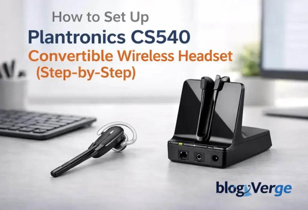 How to Set Up Plantronics CS540 Convertible Wireless Headset (Step-by-Step)