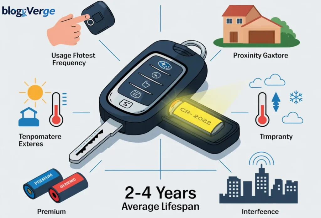 How Long Does a Subaru Key Fob Battery Last