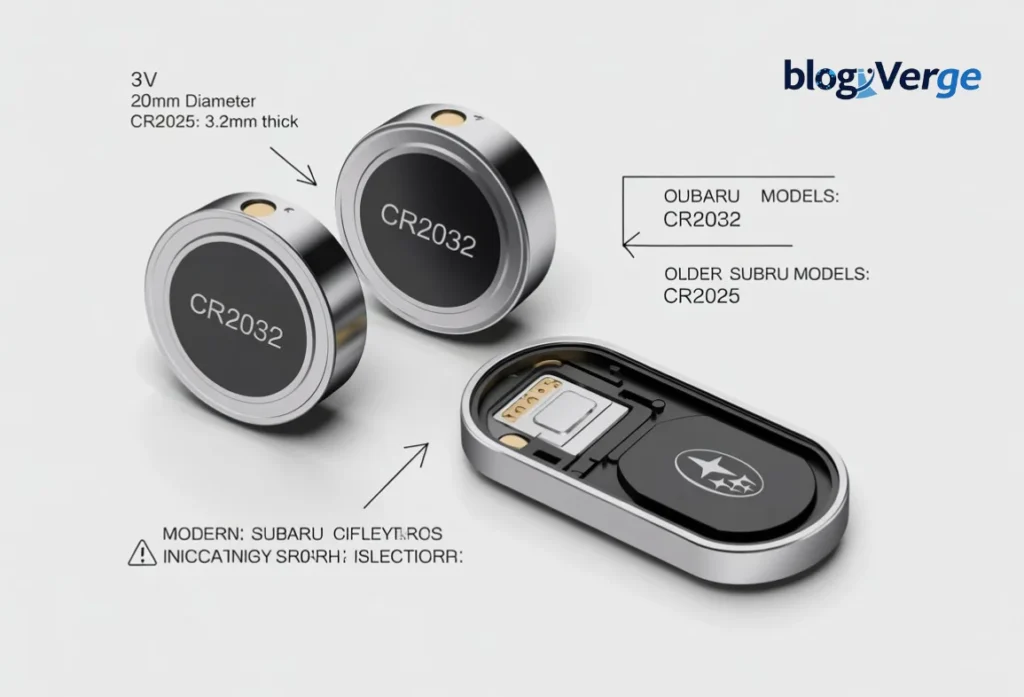 Subaru Key Fob Battery Size Explained