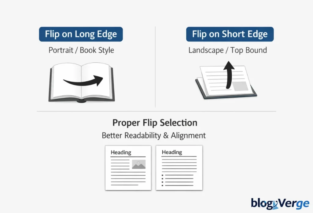 Flip on Long Edge vs Short Edge: Key Takeaways